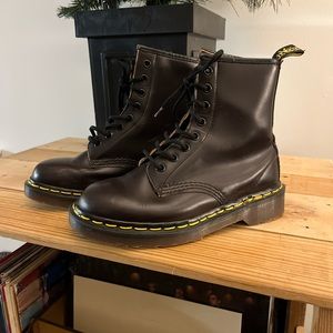Kids Dr Martens / Wine Lace Up
